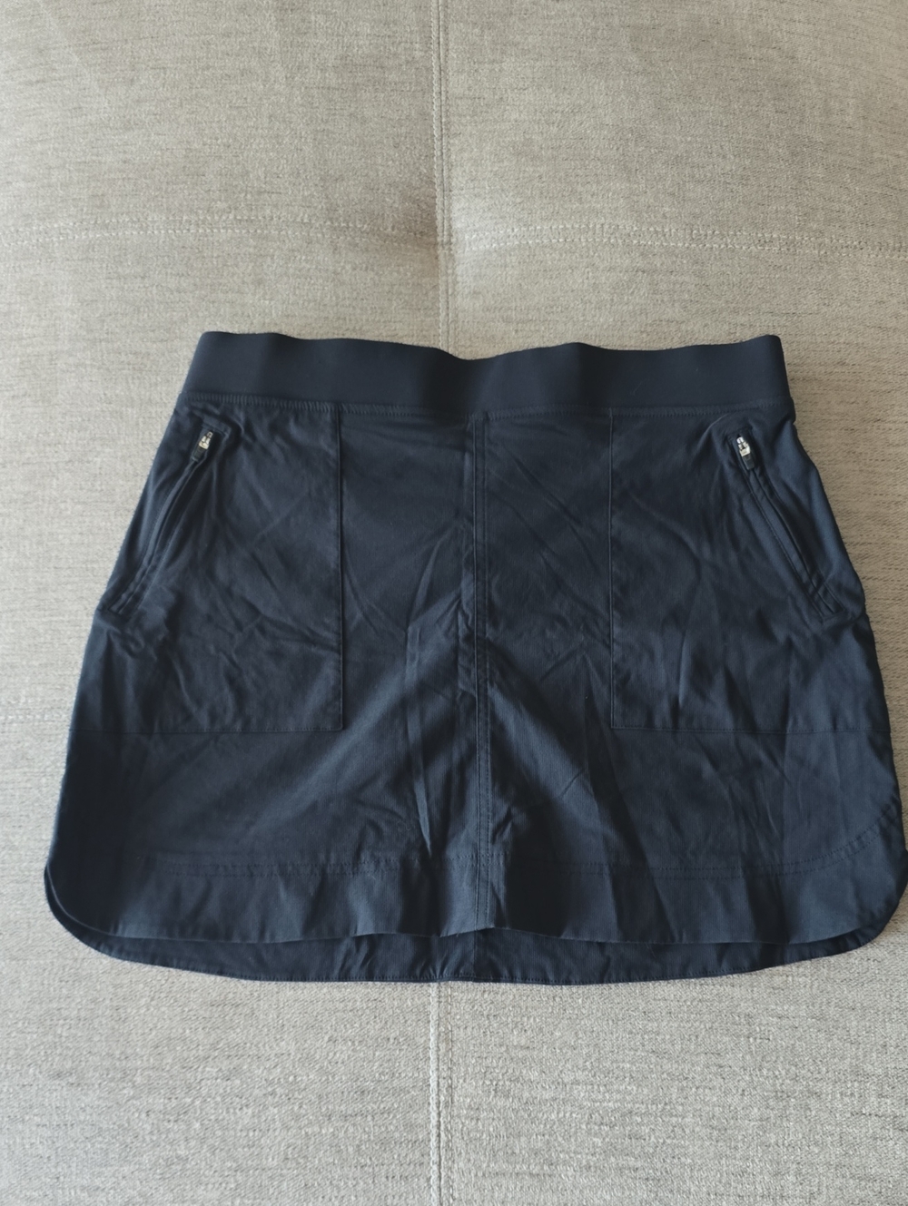 Reel Legends Black Active Mini Skort with Zip Pockets